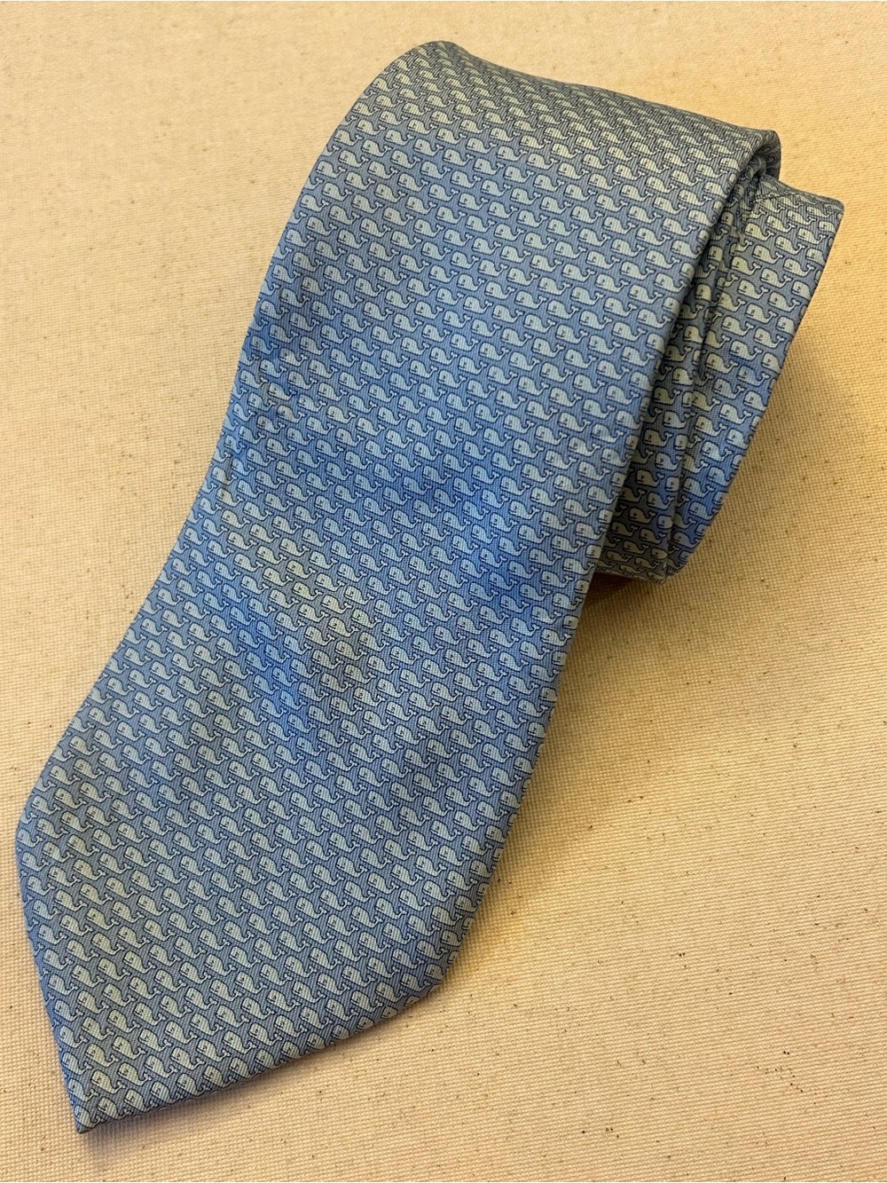 Vineyard Vines Light Blue Whale Patterned Martha’s Vineyard Men's Tie